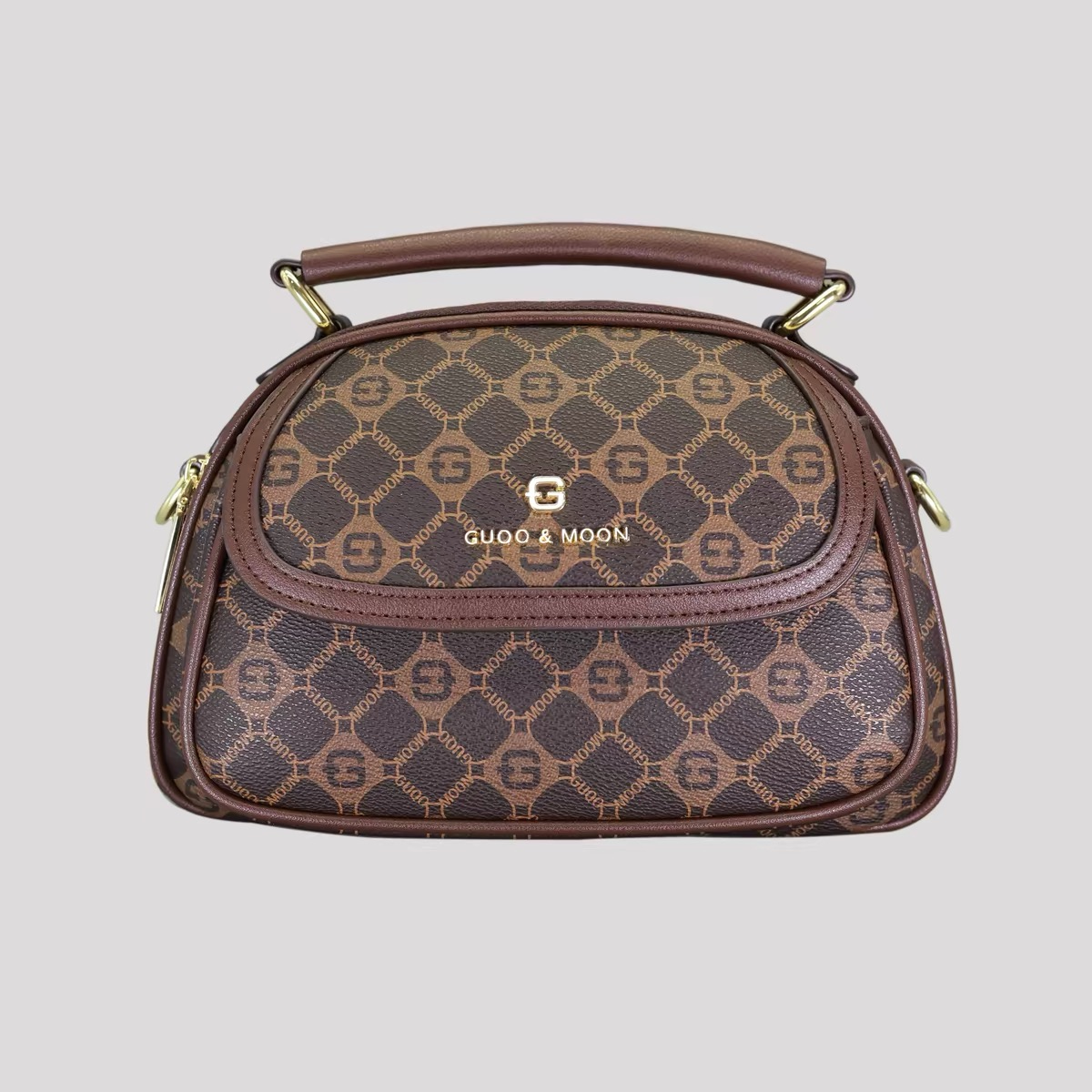Guoo & Moon Monogram Satchel Bag